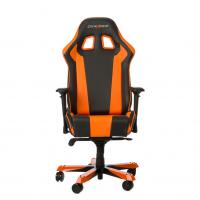 Компьютерное кресло DXRacer King OH/KS06 игровое, обивка: искусственная кожа, цвет: черный/оранжевый